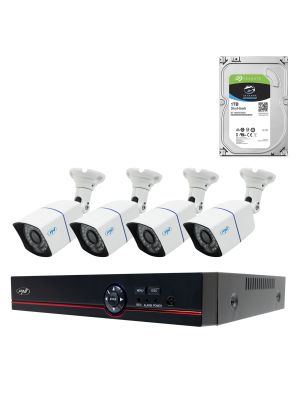 AHD PNI House PTZ1500 5MP Video Surveillance Kit Package - DVR and 4 external cameras and 1Tb HDD Included