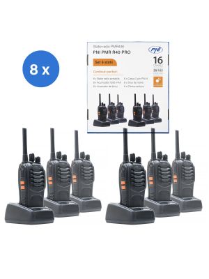 kit of 6 portable radio stations PNI PMR R40 PRO