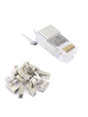 PNI RJ45 socket for Cat7 S / FTP cable set with 10