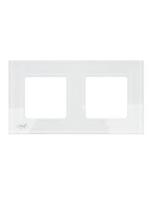 PNI RM202W glass double frame for PNI sockets
