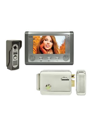 SilverCloud House 715 Video Intercom Kit with 7-inch LCD screen and SilverCloud YL500 electromagnetic Yala