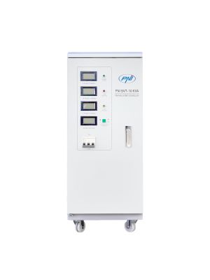 Three-phase voltage stabilizer PNI SVT-10K with servomotor, 10KVA, 380V output