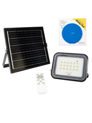 PNI GreenHouse WS50 PRO 50W LED Reflector Package with 6W solar panel with Blue sticky Pad included