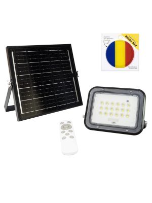 PNI GreenHouse WS50 PRO 50W LED Reflector Package with 6W solar panel with sticky Pad Flag included