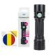 PNI Adventure F200 aluminum double flashlight package with LED, 4000mAh battery and Sticky Pad Flag included
