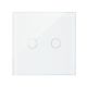 Ladder head switch and double cross head switch with PNI CS220 glass touch, white with LED indicator