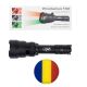 PNI Adventure F300 LED Flashlight Package in 3 colors, white, red, green, max. 10W, IPX6 + Sticky Pad Flag