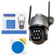 Paxhet PNI House IP574 Video Surveillance Camera with Wi-Fi, PTZ, Dual Lens with Sticky Pad Blue Included