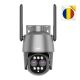 Paxhet PNI House IP574 video surveillance camera with Wi-Fi, PTZ, dual lens with sticky Pad Flag included