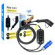 Portable charger PNI KW7 32A, 7.4KW, for electric cars, 230V, single-phase, Type 2 cable and 5-pin IEC621 connector