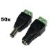 Set of 50bc PNI M02 Mother/Male Power Plugs for Surveillance Systems