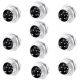 Set of 10 pieces PNI male microphone plug with 6 pins PCB connection