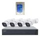 PNI House IPMAX POE 8 video surveillance kit package, NVR with 4 cameras and PNI SafeHouse 1TB HDD