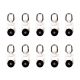 Set of 10 rings PNI PT923I for curtain rail, drapery PNI PT923