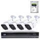 AHD PNI House PTZ1300 Full HD video surveillance kit package - NVR and 4 outdoor cameras 2MP full HD 1080P with HDD 1Tb incl