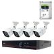 AHD PNI House PTZ1500 5MP Video Surveillance Kit Package - DVR and 4 external cameras and 1Tb HDD Included