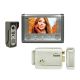 SilverCloud House 715 Video Intercom Kit with 7-inch LCD screen and SilverCloud YL500 electromagnetic Yala