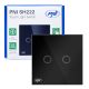 PNI SH222 glass double touch switch, black with LED indicator, 10A, 2X200W