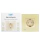 Simple built-in socket PNI WP101G with glass frame, Gold golden color, 16A 3000W