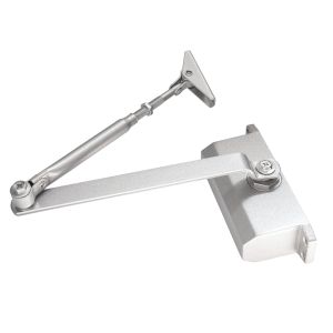 Hydraulic door damper with adjustable arm PNI