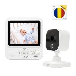 Video Package Baby Monitor PNI BM280 Screen 2.8 Inch Wireless 2.4GHz with Sticky Flag Pad Included