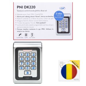 PNI DK220 access control keyboard package, stand alone with sticky Pad Flag included