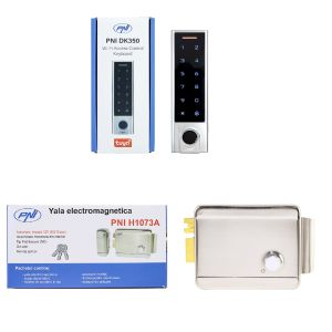Package Access Control Keypad PNI DK350 with Wi-Fi Tuya App and Yala Electromagnetic PNI H1073A