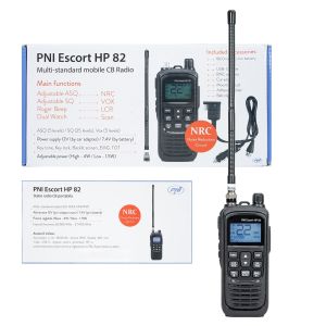 Portable CB radio station PNI Escort HP 82 without charger, multi standard, 4W, 12V, AM-FM, NRC, Dual Watch, Roger Beep,
