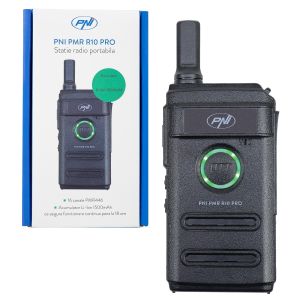 PNI PMR R10 PRO portable radio station, without charger, 446MHz, 0.5W, 16 programmable channels, 16 PMR and 50 CTCSS tones