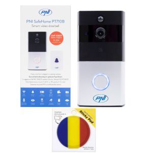 PNI SafeHome PT710B WiFi HD, P2P and Sticky Pad Flag Smart Video Intercom Package
