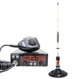 Kit Radio CB Complet : Président LINCOLN II + Antenne PNI ML70 (70cm), Pour Camion Et 4x4